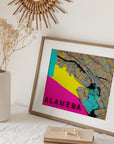 ALAMEDA CALIFORNIA MAP POSTER