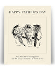 PERSONALIZED CHILD ART PRINT - Happy Father's Day
