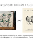 PERSONALIZED CHILD ART PRINT - Happy Father's Day