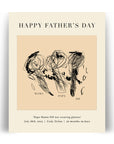 PERSONALIZED CHILD ART PRINT - Happy Father's Day