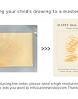 PERSONALIZED CHILD ART PRINT - Happy Birthday
