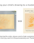 PERSONALIZED CHILD ART PRINT - Happy Birthday