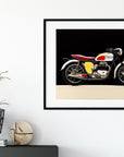 1955 TRIUMPH MOTOCYCLE T110 FRAME POSTER