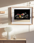 1955 TRIUMPH MOTOCYCLE T110 FRAME POSTER