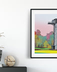 COLUMBUS INDIANA Mill Race Park Observation Tower Structure POSTER