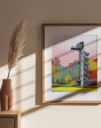 COLUMBUS INDIANA Mill Race Park Observation Tower Structure POSTER