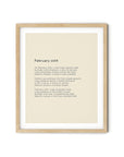 366 Daily Mindfulness Nature Poem Minimalist Print - February 10th