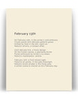366 Daily Mindfulness Nature Poem Minimalist Print - February 13th