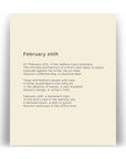 366 Daily Mindfulness Nature Poem Minimalist Print - February 20th