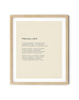 366 Daily Mindfulness Nature Poem Minimalist Print - February 23rd