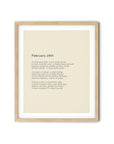 366 Daily Mindfulness Nature Poem Minimalist Print - February 26th