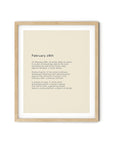 366 Daily Mindfulness Nature Poem Minimalist Print - February 28th