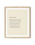 366 Daily Mindfulness Nature Poem Minimalist Print - February 4th
