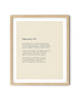 366 Daily Mindfulness Nature Poem Minimalist Print - February 7th