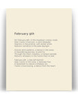 366 Daily Mindfulness Nature Poem Minimalist Print - February 9th