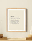 366 Daily Mindfulness Nature Poem Minimalist Print - March 3rd