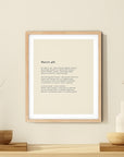 366 Daily Mindfulness Nature Poem Minimalist Print - March 4th