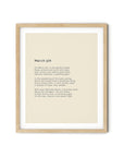 366 Daily Mindfulness Nature Poem Minimalist Print - March 5th