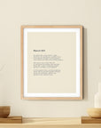 366 Daily Mindfulness Nature Poem Minimalist Print - March 6th