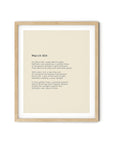 366 Daily Mindfulness Nature Poem Minimalist Print - March 6th