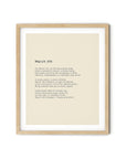 366 Daily Mindfulness Nature Poem Minimalist Print - March 7th