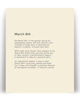 366 Daily Mindfulness Nature Poem Minimalist Print - March 8th