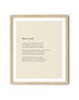 366 Daily Mindfulness Nature Poem Minimalist Print - March 12th