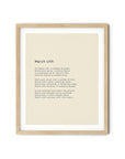 366 Daily Mindfulness Nature Poem Minimalist Print - March 17th