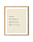 366 Daily Mindfulness Nature Poem Minimalist Print - March 19th