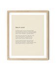 366 Daily Mindfulness Nature Poem Minimalist Print - March 22nd