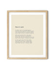 366 Daily Mindfulness Nature Poem Minimalist Print - March 25th