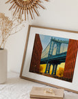 NEW YORK MANHATTAN BRIDGE POSTER