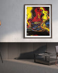 ABSTRACT VOLCANO POSTER