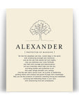 ALEXANDER -  Name Art Print