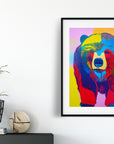 BEAR POP ART POSTER