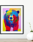 BEAR POP ART POSTER