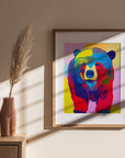 BEAR POP ART POSTER