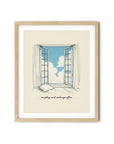 'Unplug and Recharge Often' BLUE SKY Positive Affirmation Art Print - Short Affirmation