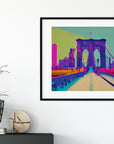 NEW YORK BROOKLYN BRIDGE WALKWAY POSTER