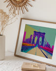 NEW YORK BROOKLYN BRIDGE WALKWAY POSTER
