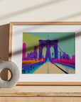 NEW YORK BROOKLYN BRIDGE WALKWAY POSTER