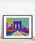 NEW YORK BROOKLYN BRIDGE WALKWAY POSTER