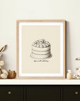 'Life is Worth Celebrating' CAKE Positive Affirmation Art Print - Short Affirmation