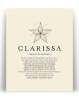 CLARISSA -  Name Art Print