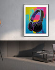 DJ HEADPHONES POSTER