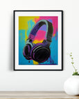 DJ HEADPHONES POSTER