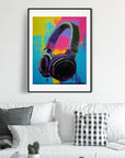 DJ HEADPHONES POSTER