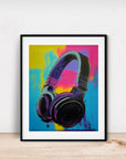 DJ HEADPHONES POSTER