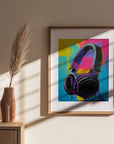 DJ HEADPHONES POSTER