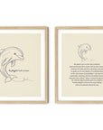 'Be Playful and Curious' DOLPHIN Positive Affirmation Art - Set of 2 Prints